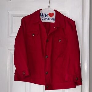 Chaps Vibrant Red Cotton Shirt